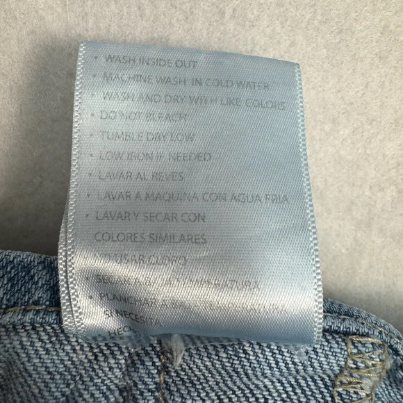 Kancan Ruffle Paperbag Waist Denim Jean Shorts Womens Sz 30 Light Blue High Rise - Picture 5 of 9